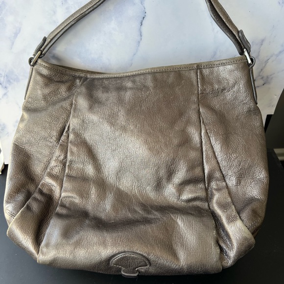 Barely Used - Cole Haan Sullivan Street Ariel Hobo Anthracite Metallic - Picture 6 of 6